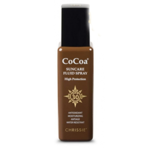 chrissie cosmetics cocoa suncare fluid spray bugiardino cod: 934199338 