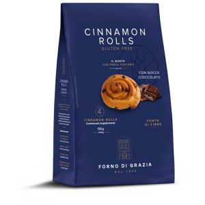 Cerca Prezzi di Cinnamon rolls con gocce di cioccolato forno di grazia pasticceria senza glutine 4 pezzi 45g e acquista online
