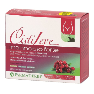 Cerca Prezzi di cistileve mannosio forte 14 bustine da 3 g aroma naturale frutti rossi con edulcorante stevia senza zuccheri senza glutine senza lattosio e acquista online