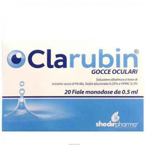 clarubin gocce oculari 20f monodose bugiardino cod: 939385821 