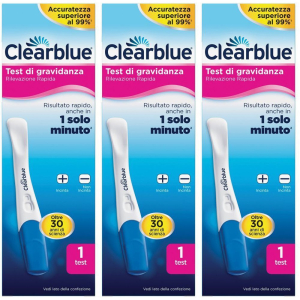 Cerca Prezzi di clearblue test di gravidanza con rilevazione rapida set da 3 3x1 pz te e acquista online