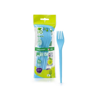 Cerca Prezzi di clendy - 12 forchette compostabili azzurre e acquista online