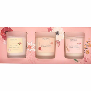 COFANETTO REGALO CANDELE FLORA