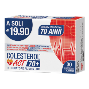 colesterol act 70+ 30cpr bugiardino cod: 986904656 