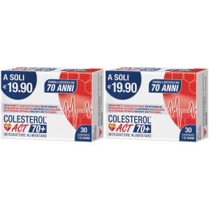 Cerca Prezzi di colesterol act 70+ integratore alimentare set da 2 2x30 g compresse e acquista online