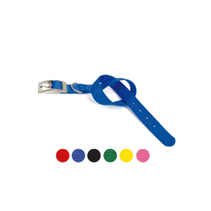 COLLARE NYLON 15X350MM BLU
