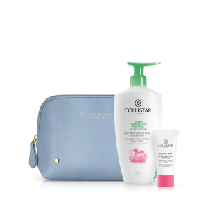 Collistar cofanetto fluido idratazione profonda 400ml + idroattiva+ crema idratazione profonda 25ml + beauty-bag the bridge collistar