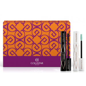 Collistar cofanetto impeccabile mascara ultra nero + impeccabile base mascara + beauty-bag the bridge collistar