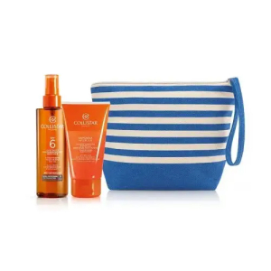 Collistar cofanetto olio secco super abbronzante spf6 200ml + shampoo doccia + pochette collistar