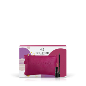 Collistar cofanetto puro rossetto 101 blooming almond + professionale matita labbra 08 rosa cameo + beauty-bag the bridge collistar