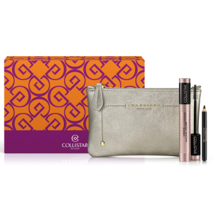 Collistar - cofanetto unico mascara volume nero intenso + professionale matita occhi nera + beauty-bag the bridge