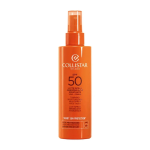 Collistar latte spray abbronzante idratante viso e corpo spf50,  200ml