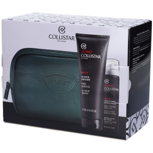 Collistar uomo cofanetto gel doccia tonificante + schiuma da barba ade