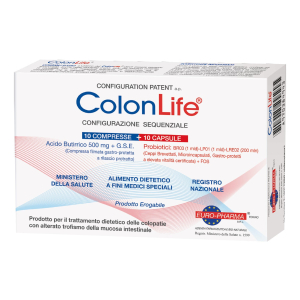 colonlife 10 compresse +10 capsule bugiardino cod: 970384943 