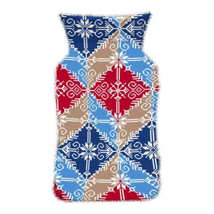 Cerca Prezzi di colors hotbag borsa per l'acqua calda multicolor blu e rosso, 2 litri, con tasca laterale, calore duraturo e acquista online