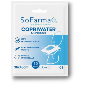 Copriwater monouso 10 pezzi sofarmapiu'