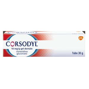 corsodyl 1 g-100 g gel dentale - bugiardino cod: 014371088 