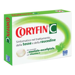 coryfin c 24 caramelle al mentolo - eucalipto bugiardino cod: 012377026 