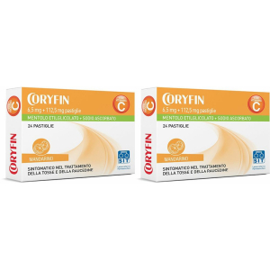 Cerca Prezzi di coryfin c 6,5 mg + 112,5 pastiglie set da 2 2x24 pz e acquista online