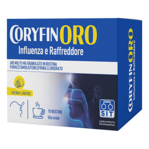 Cerca Prezzi di coryfinoro influenza e raffreddore  600 mg/10 mg granulato in bustina  paracetamolo/fenilefrina cloridrato e acquista online