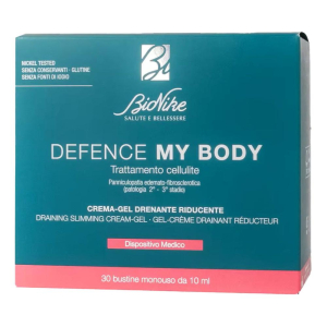 Crema gel drenante riducente defence my body 30 bustine da 10 ml