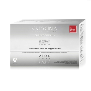 Crescina isole follicolari super formula 2100 uomo tc 20+20 fiale 3,5 ml
