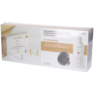 Crescina - mito cofanetto promo ricrescita trattamento completo 1300 donna 10+10 fiale + shampoo + manipolo in omaggio