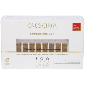 Cerca Prezzi di crescina ri-crescita super formula 500 uomo 40 fiale – trattamento per capelli diradati e acquista online