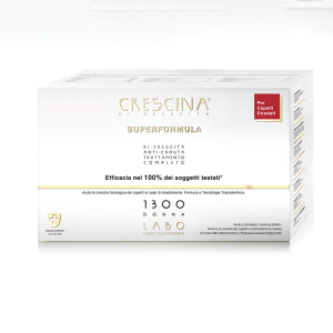 Cerca Prezzi di crescina - superformula ricrescita 1300 donna trattamento completo 20+20 fiale e acquista online