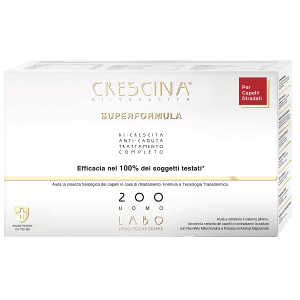Crescina - superformula ricrescita 200 uomo trattamento completo 10+10 fiale
