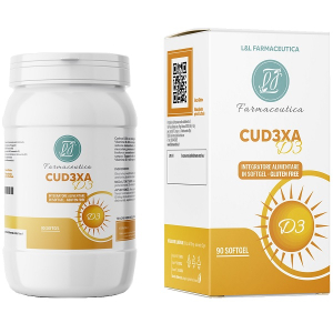 Cud3xa d3 integratore per il sistema immunitario e il funzionamento muscolare 90 softgel