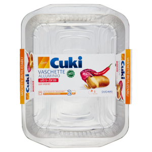 Cerca Prezzi di cuki cuoce vaschette alluminio ultra-forza riciclabili con manici 8 porzioni 2 pezzi e acquista online