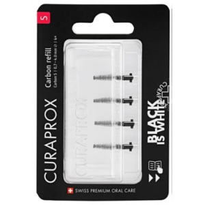 Curaprox black is white carbon s refill 4 scovolini