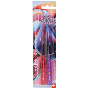 Curaprox cs 5460 duo colorful curls edition 2023 / 2 spazzolini ultra soft