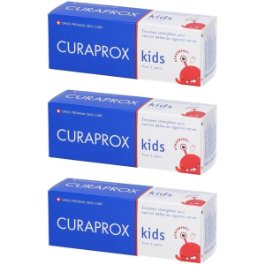 Cerca Prezzi di curaprox kids toothpaste strawberry flavor 950ppm 3x60 ml e acquista online