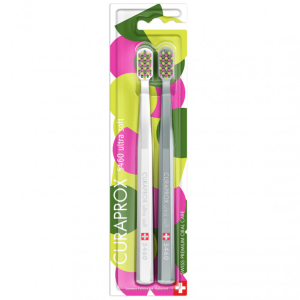 Curaprox spazzolini da denti cs 5460 ultra soft duo summer edition 2 pezzi