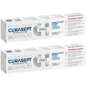 Cerca Prezzi di curasept biosmalto mousse gusto fragola set da 2 2x50 ml dentifricio e acquista online