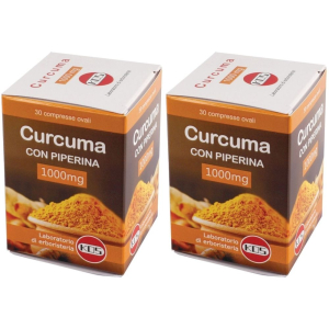 Cerca Prezzi di curcuma con piperina 1 g 30 compresse ovali set da 2 2x30 pz e acquista online