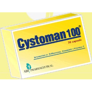 cystoman 100 30 capsule bugiardino cod: 904639186 