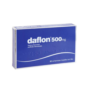 daflon 30 compresse rivestite 500mg bugiardino cod: 047259015 