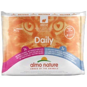 Compra Online Daily menu cat multipack tonno salmone e merluzzo gamberetti - alimento completo per gatti adulti 6 bustine x 70 gr e Trova il miglior prezzo