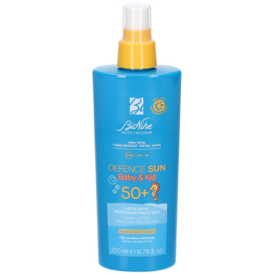 Compra Online defence sun 50+ baby e kid latte solare spray 200 ml e Trova il miglior prezzo
