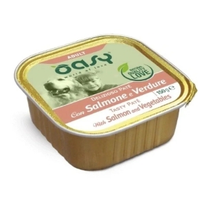 Compra Online Delizioso paté wet dog salmone & verdure - alimento umido per cani adulti di tutte le taglie 150 gr e Trova il miglior prezzo