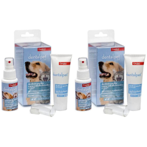 Compra Online dentalpet kit dentifricio 50ml+spray orale 50ml+1 ditale 2x100 ml dent e Trova il miglior prezzo