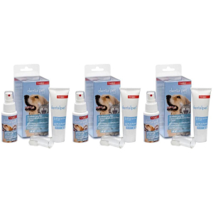 Compra Online dentalpet kit dentifricio 50ml+spray orale 50ml+1 ditale 3x100 ml dent e Trova il miglior prezzo