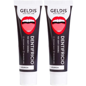 Compra Online dentifricio geldis per denti sensibili – liquirizia 100ml 2x100 ml e Trova il miglior prezzo