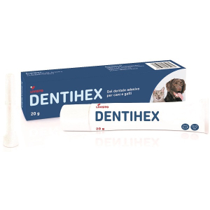 Compra Online dentihex gel dentale adesivo per cani e gatti 20 g e Trova il miglior prezzo