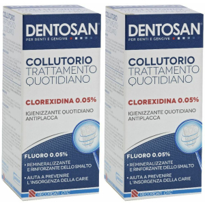 Compra Online dentosan® collutorio trattamento quotidiano clorexidina 0,05% set da 2 e Trova il miglior prezzo