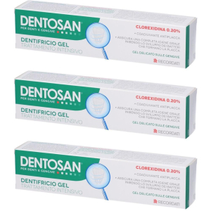 Compra Online dentosan® dentifricio gel trattamento intensivo 3x75 ml e Trova il miglior prezzo