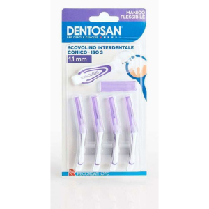 dentosan scovolini 1,1 mm viola conico bugiardino cod: 970211153 